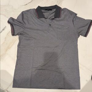 Gucci Men's Polo Shirt - Black and White Stripes